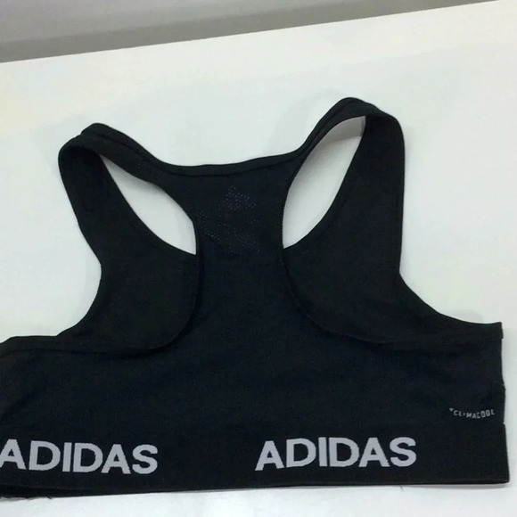 Adidas Black Kids Sports Bra Top - Picture 3 of 7